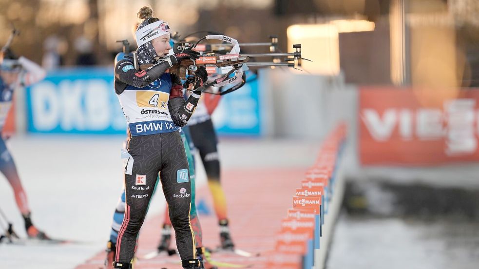 Zwei Strafrunden von Selina Grotian warfen das deutsche Team zurück. Foto: Björn Larsson Rosvall/TT News A