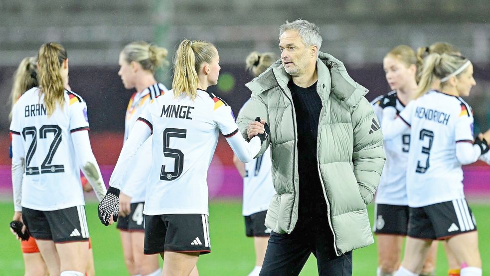 Bundestrainer Christian Wück: Klappt’s im zweiten Finale? Foto: Uwe Anspach