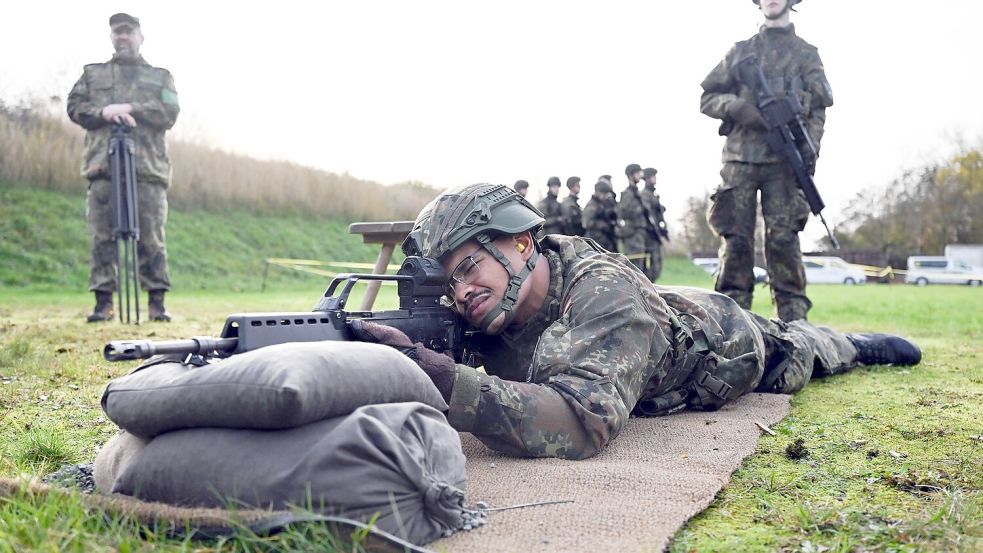 Medientag zur Basisausbildung bei der Bundeswehr Foto: Federico Gambarini/dpa