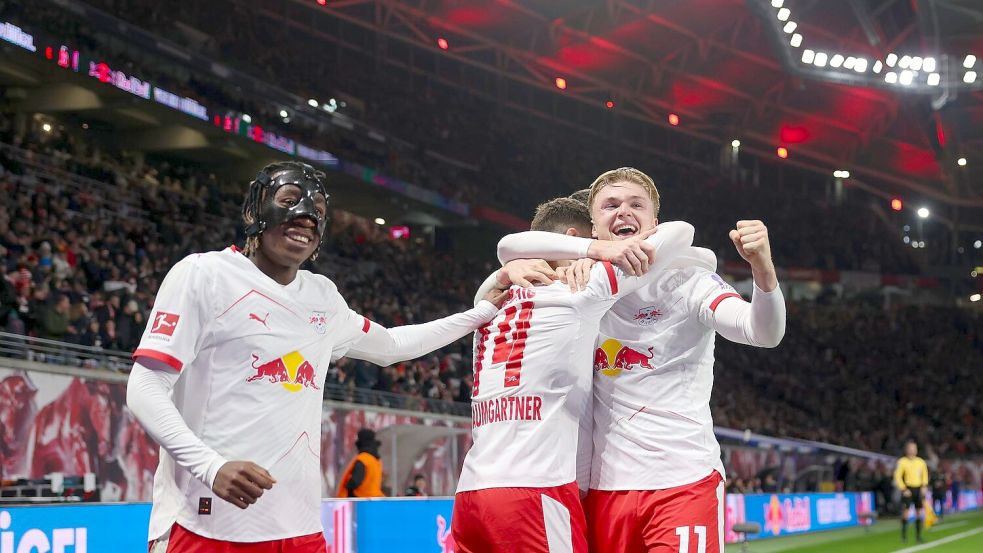 RB Lepzig war gegen Frankfurt nicht zu stoppen. Foto: Jan Woitas