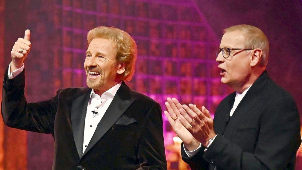 Thomas Gottschalk sprach mit Günther Jauch über seinen Zustand. (Handout) Foto: Julia Feldhagen/RTL/dpa