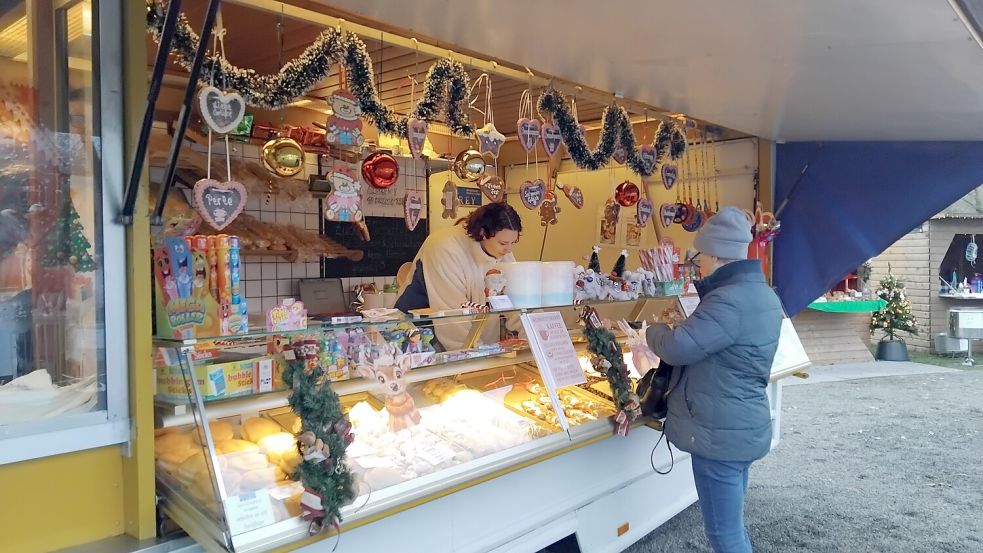 Es gab viele Köstlichkeiten auf dem Weihnachtsmarkt.