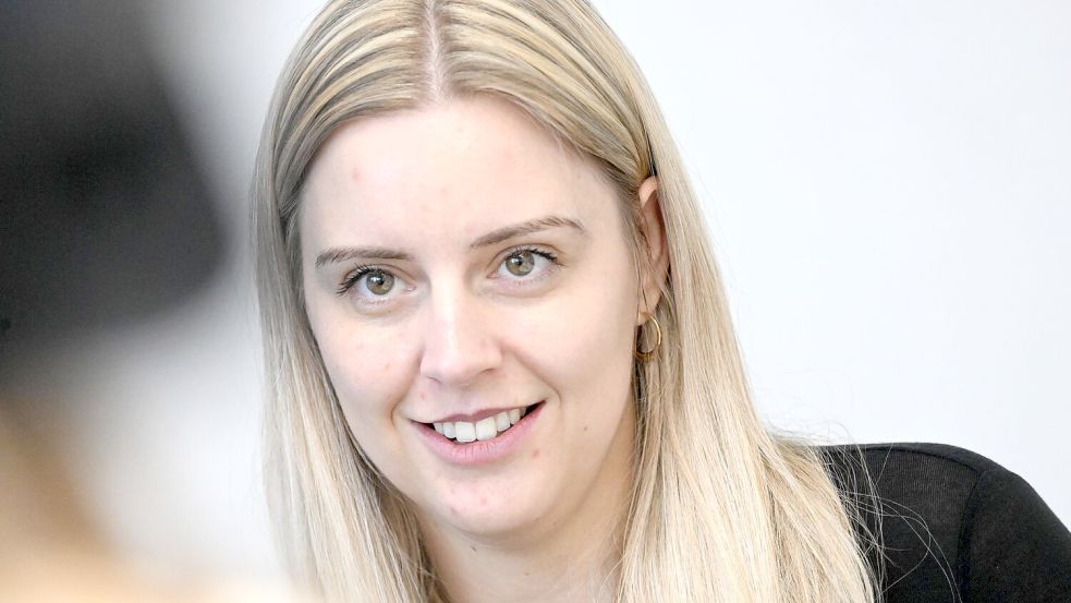 Mit dem Unternehmen von Jeff Bezos fliegt Michaela Benthaus bald für einige Minuten in den Weltraum. Foto: Felix Hörhager