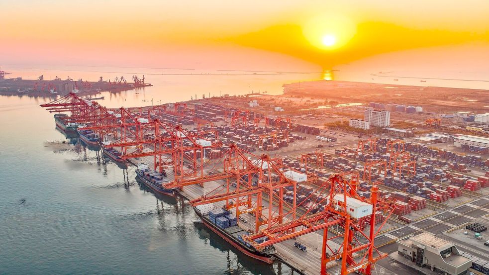 Chinas Wirtschaftsleistung lebt vom Export. (Symbolbild) Foto: Liu Mancang/XinHua/dpa