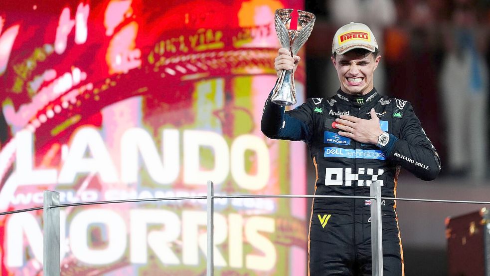 Lando Norris wird der Gejagte sein von Anfang an im kommenden Jahr. Foto: David Davies