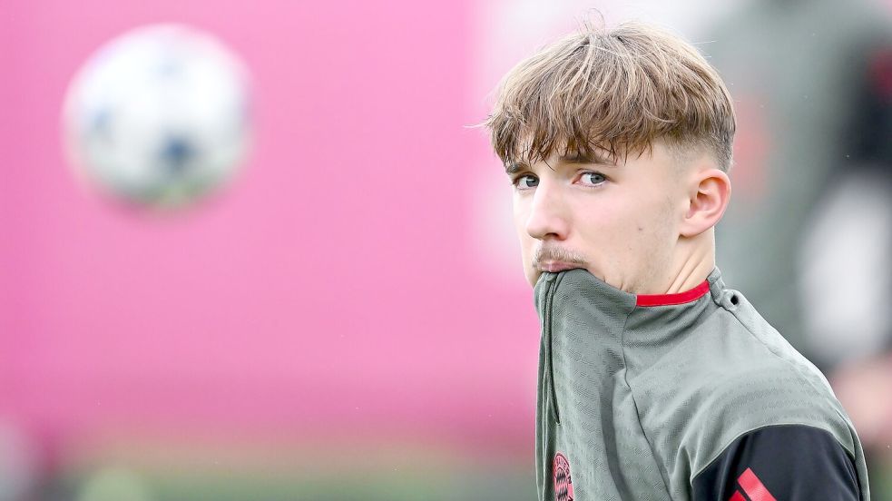 Trifft Lennart Karl auch gegen Sporting Lissabon wieder? Der 17-Jährige würde damit Champions-League-Geschichte schreiben. Foto: Sven Hoppe