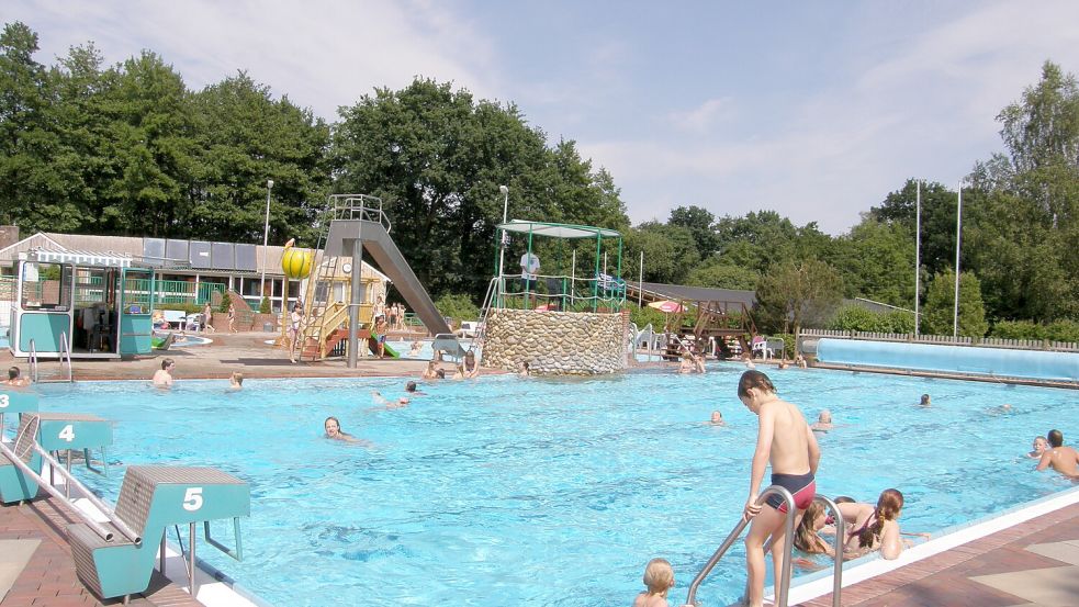 Viele Menschen erinnern sich noch an Sommertage im Freibad Langholter Meer. Foto: Archiv/Gemeinde