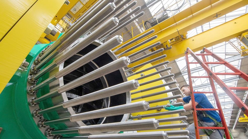 Voith produziert unter anderem Produkte für Wasserkraftwerke. (Archivbild) Foto: Stefan Puchner