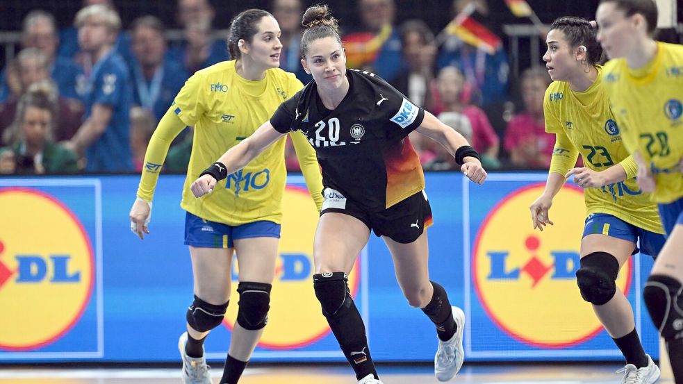 Wichtig im Angriff und in der Abwehr: Emily Vogel. Foto: Federico Gambarini