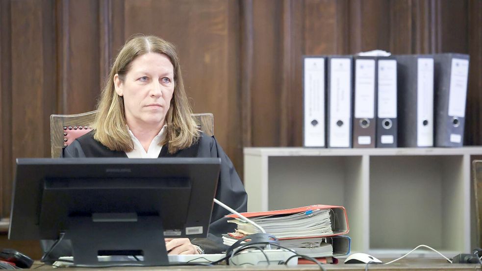 Die Vorsitzende Richterin Isabel Hildebrandt leitet den Block-Prozess. Foto: Christian Charisius