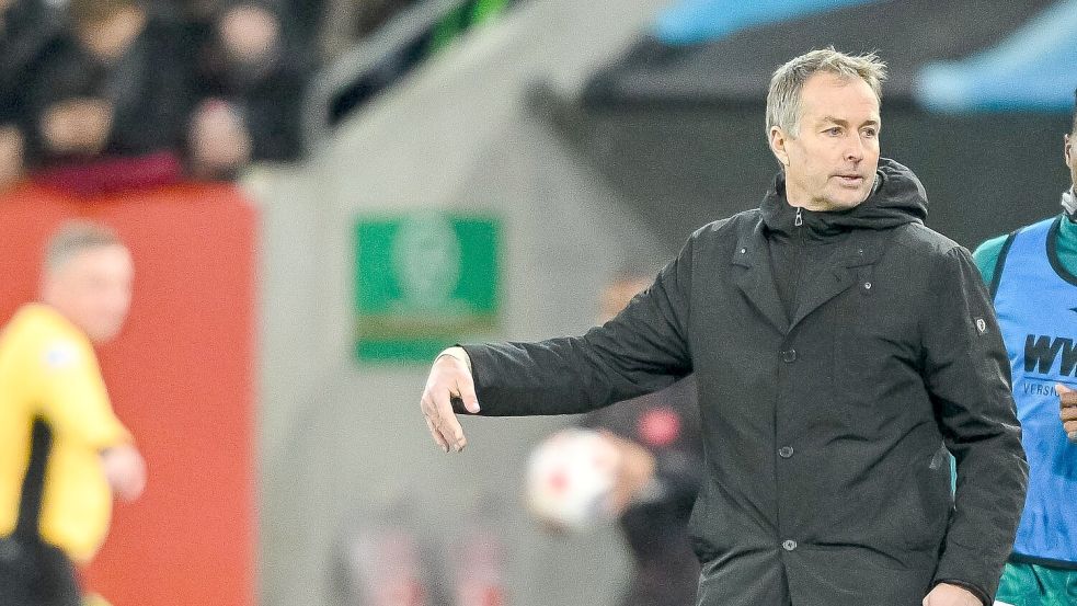 Steht gegen Newcastle nicht an der Seitenlinie: Kasper Hjulmand. (Archivbild) Foto: Harry Langer