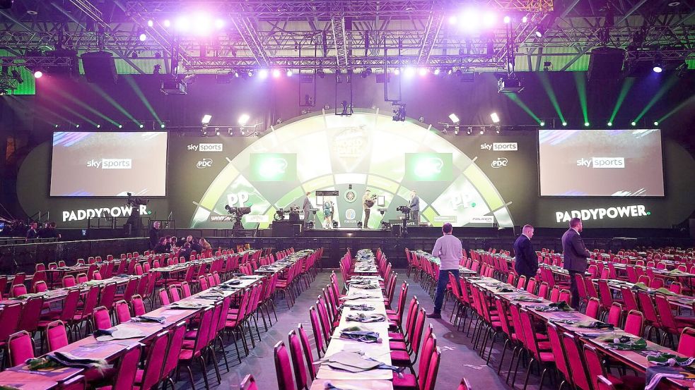 Die größte Darts-Bühne der Welt: Alexandra Palace. Foto: Zac Goodwin