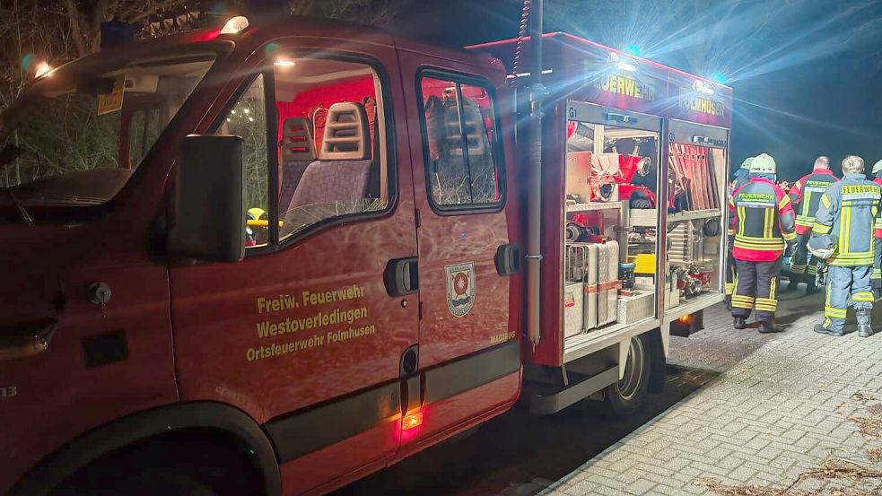 Die Feuerwehren aus Folmhusen (Foto) und Ihrhove rückten am Donnerstagabend aus. Foto: Feuerwehr/Markus Bruns