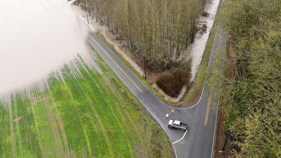 Behörden warnen vor potenziell lebensbedrohlichen Überschwemmungen, auch in den kommenden Tagen. Foto: Erika Schultz/The Seattle Times/