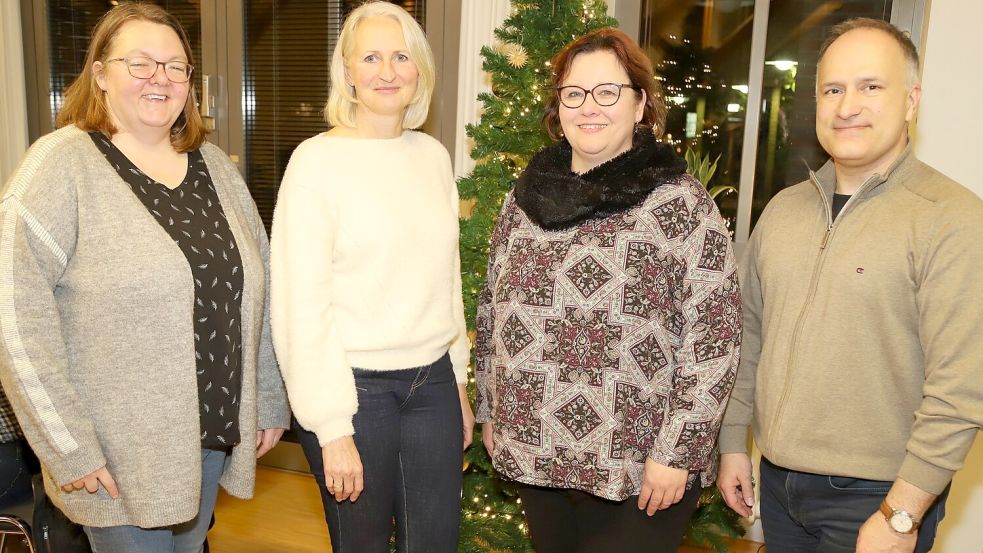 Das Leitungsteam des Sängerbundes „Concordia“ freut sich auf das Chorfest in Gehlenberg (von links): Christine Meckelnborg, Maria von Garrel, Heike de Buhr, Carlos Reigadas. Es fehlt Isabell Lindner. Foto: Hans Passmann