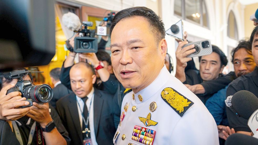 Thailands Regierungschef Anutin Charnvirakul hat die von Donald Trump angekündigte Waffenruhe im Konflikt zwischen Thailand und Kambodscha bislang nicht bestätigt. (Archivfoto) Foto: Arnun Chonmahatrakool/AP/dpa