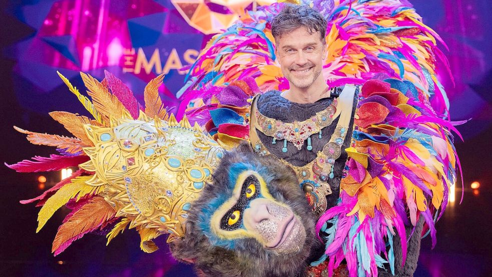 Er war der „King“: Im Affen-Kostüm steckte Wayne Carpendale. Er wurde Dritter. Foto: Rolf Vennenbernd