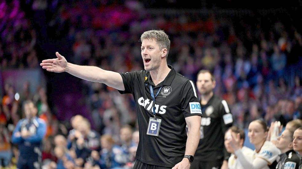 Bundestrainer Markus Gaugisch war im WM-Finale mit einigen Entscheidungen des Schiedsrichters unzufrieden. Foto: Federico Gambarini