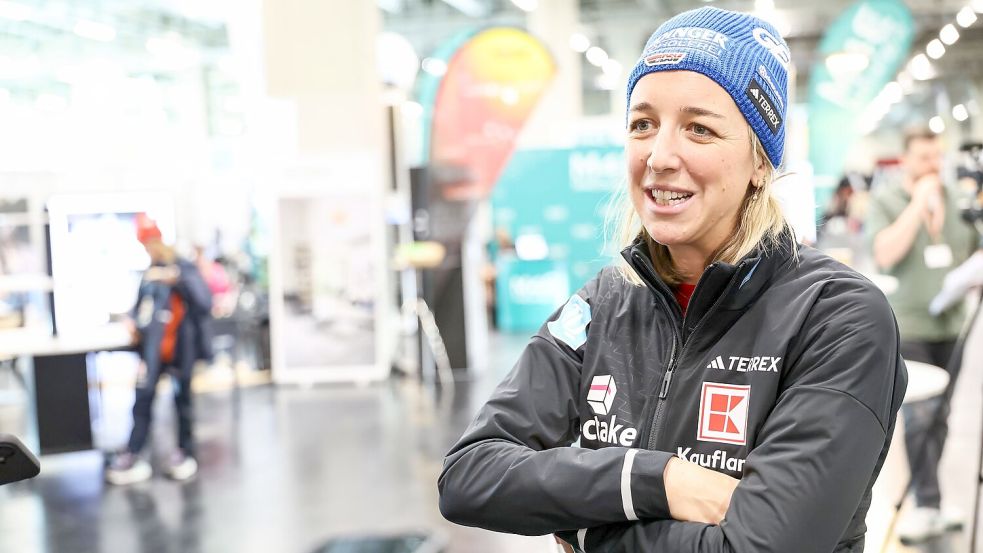 Beim Weltcup in Frankreich nach Erkrankung wieder dabei: Franziska Preuß. (Archivbild) Foto: Daniel Löb