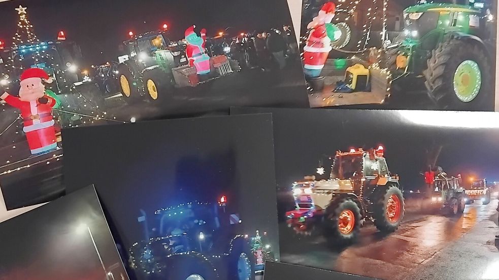 Im vergangenen Jahr fuhren viele bunt geschmückte Trecker und Motivwagen beim Weihnachtskorso der Landjugend mit. Foto: Clarissa Scherzer