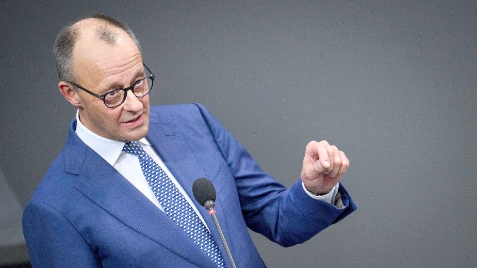 Merz geht mit einem deutlichen Appell in den EU-Gipfel. Foto: Bernd von Jutrczenka/dpa