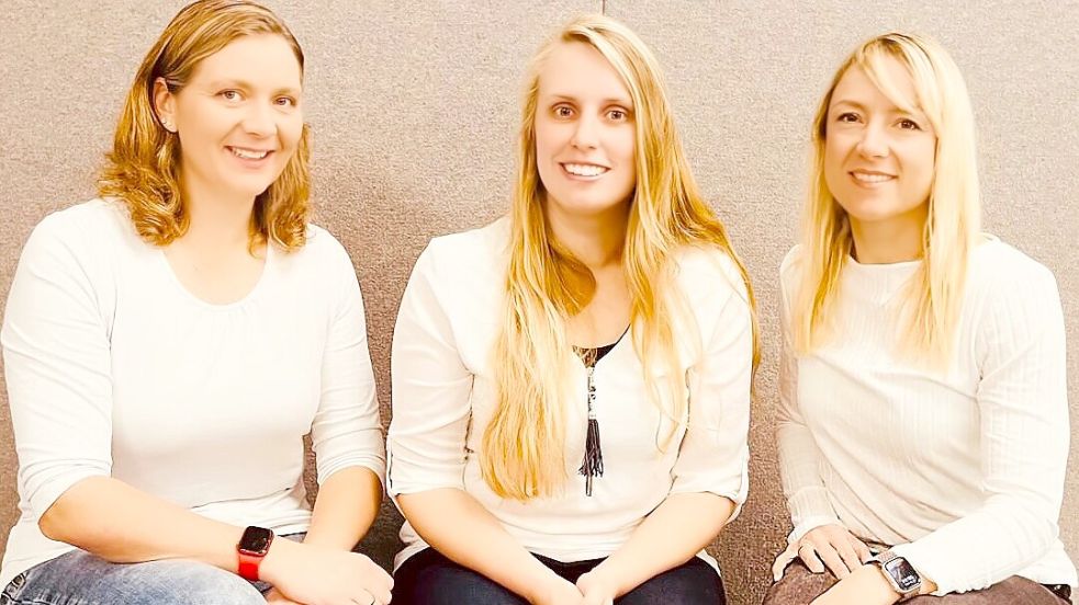 Der Vorstand des Fördervereins des Kindergartens im Dorf Steenfelde mit (von links) Sabine Betten, Nadine Tammen und Julia Yildirim. Foto: Julia Yildirim