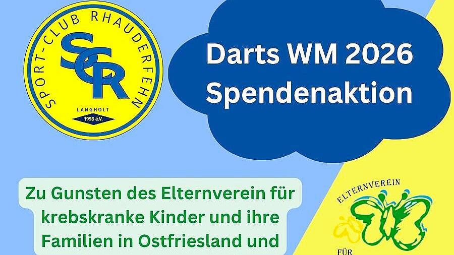 Der SC Rhauderfehn wirbt für die Spendenaktion. Foto: privat