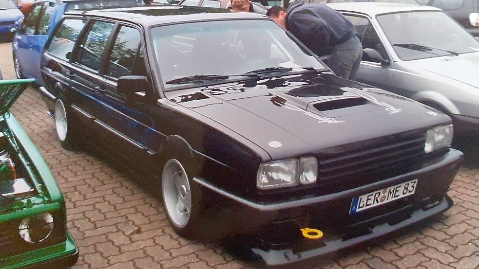 Bis vor 20 Jahren war der Passat von Matthias Ennen ein Zuschauermagnet auf Tuningtreffen in Ostfriesland. Foto: privat