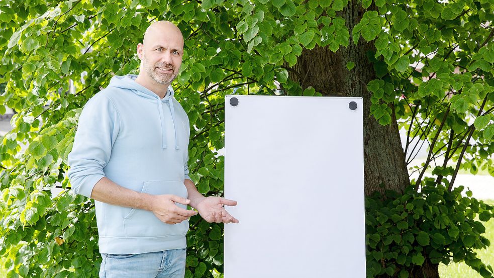 Stefan Sievers leitet den „Treffpunkt Angst“ im „Kleinen Campus“ in Ihrhove. Foto: Stefan Sievers/Melboe PHOTOGRAPHY
