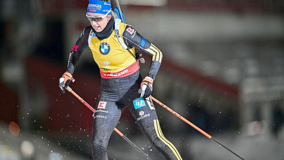 Franziska Preuß holt sich die Olympia-Norm. (Archivbild) Foto: Hanna Brunlöf/TT News Agency vi