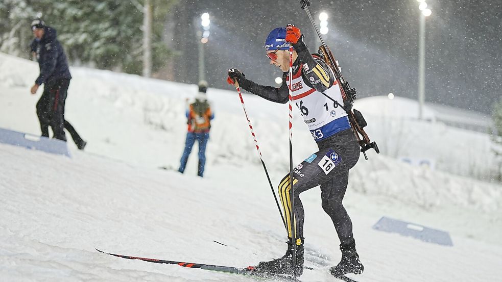 Justus Strelow kämpft bis zum Schluss und muss sich doch geschlagen geben. (Archivbild) Foto: Björn Larsson Rosvall/TT News A