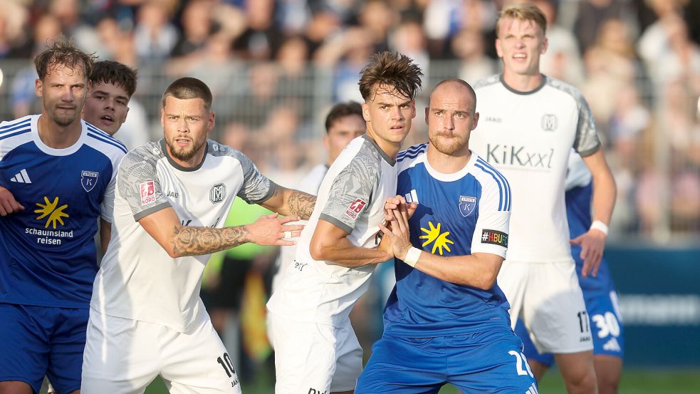 Kickers Emden und der SV Meppen trafen in der Regionalliga diese Saison schon zweimal aufeinander. Foto: Jens Doden/ Emden