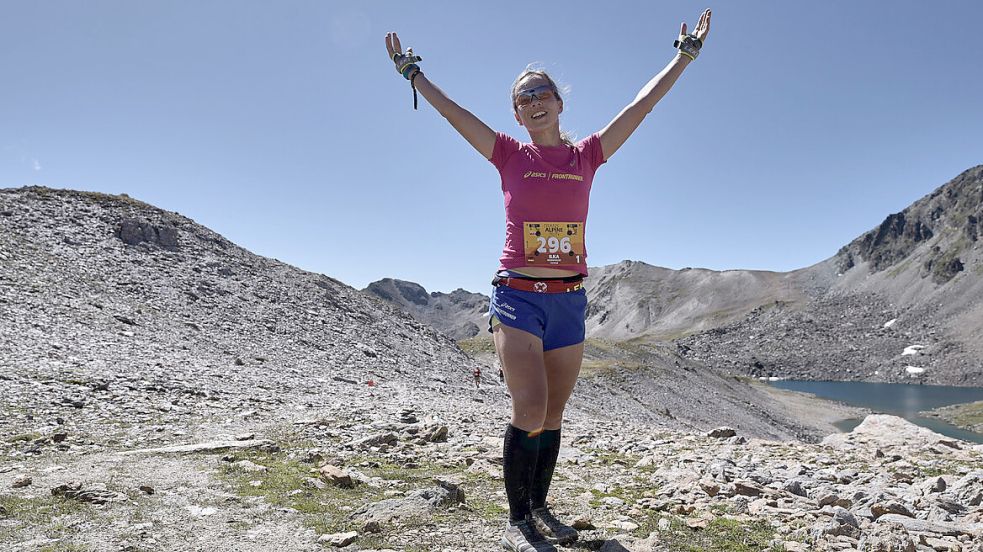 Für die Ostfriesin Ilka Groenewold war in den Alpen kein Berg zu hoch. Foto: Sportograf/Archiv