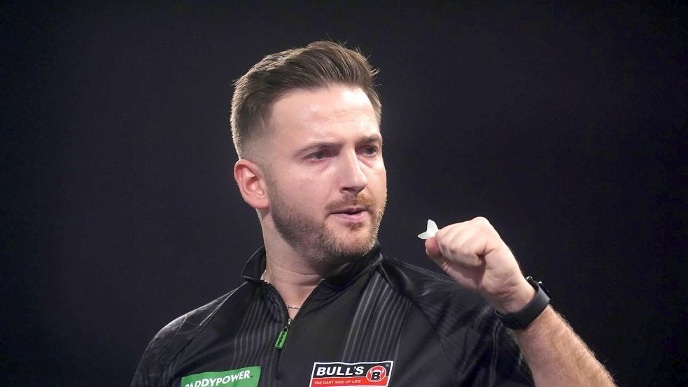 Merk bejubelt den Gewinn des ersten Satzes. Foto: Adam Davy