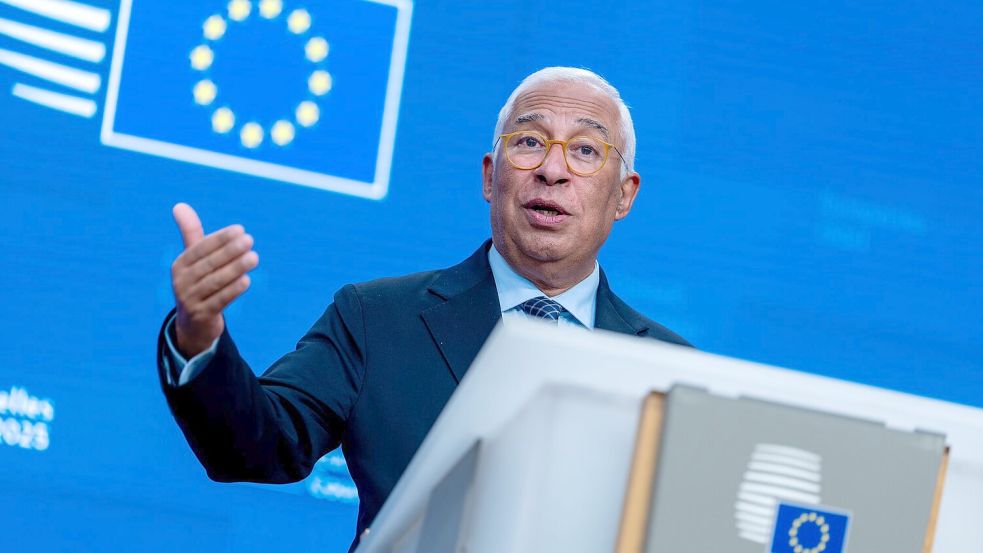 EU-Ratspräsident António Costa verurteilt das Vorgehen der USA. (Archivbild) Foto: Michael Kappeler/dpa