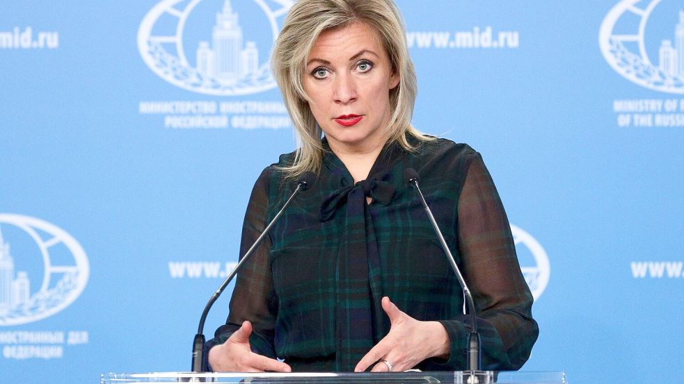 Ministeriumssprecherin Sacharowa sieht Bewegung bei den Gesprächen mit den USA. (Archivbild) Foto: ---/AP/dpa