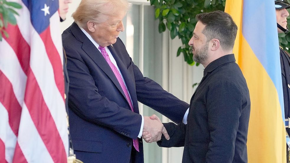 Zuletzt sprachen Trump und Selenskyj im Oktober miteinander. (Archivbild) Foto: Alex Brandon/AP/dpa