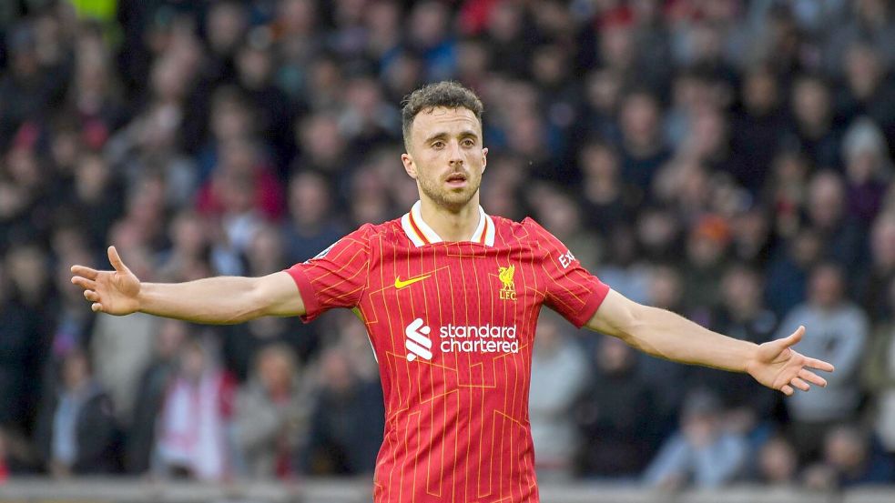 Portugals Nationalspieler Diogo Jota ist mit 28 Jahren bei einem Autounfall gestorben. (Archivbild) Foto: Rui Vieira/AP/dpa