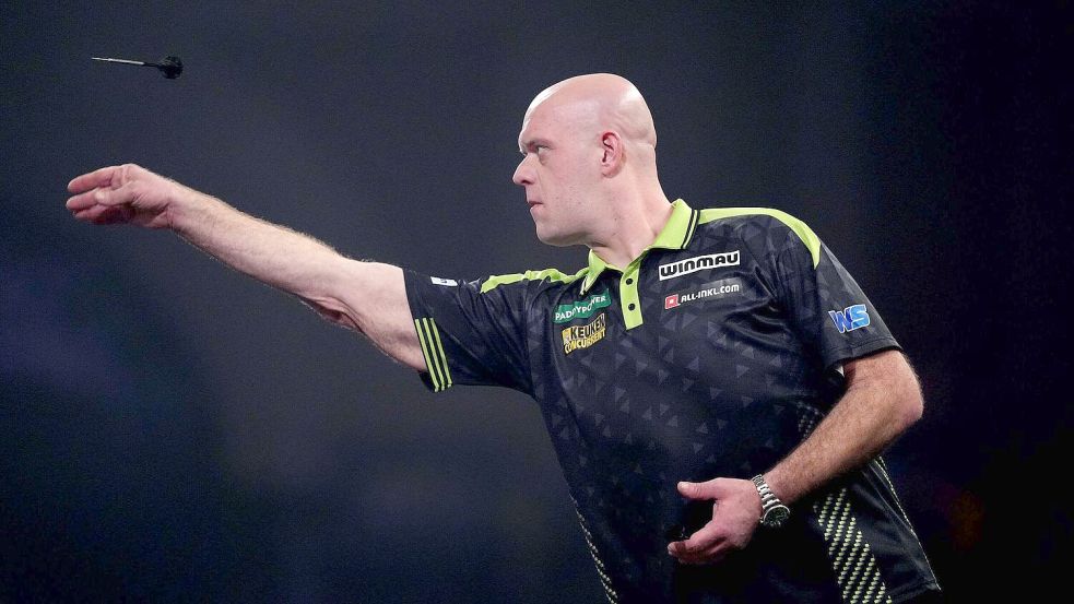 Van Gerwen präsentiert sich in exzellenter Form. Foto: John Walton/PA/dpa