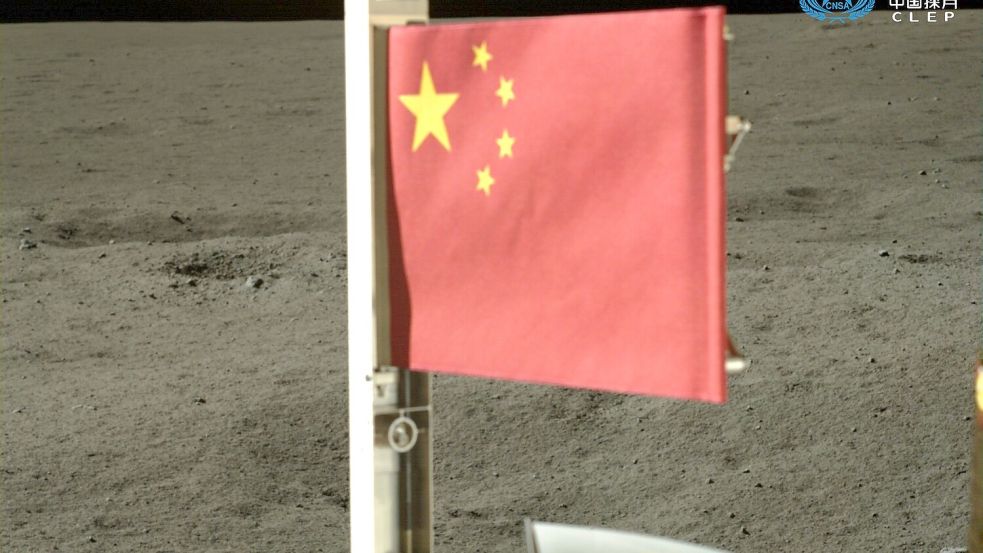 China hat seine Fahne bereits auf dem Mond gehisst. Weitere Missionen sollen folgen. (Archivbild) Foto: -/CNSA via XinHua/dpa