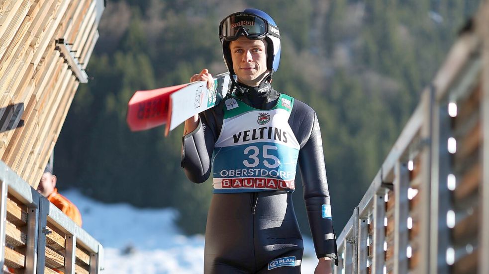 Andreas Wellinger erlebte einen gebrauchten Tag. Foto: Daniel Karmann