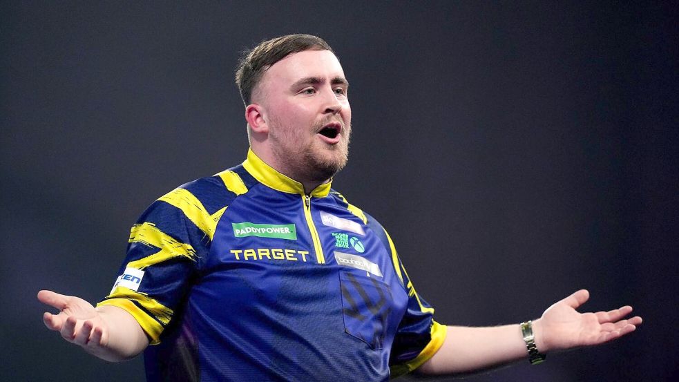 Littler hatte im Achtelfinale zu kämpfen. Foto: John Walton