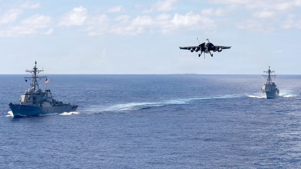 Das US-Militär hat Kriegsschiffe, Kampfflugzeuge und Soldaten in die Karibik verlegt. Foto: Petty Officer 2nd Class Triniti/