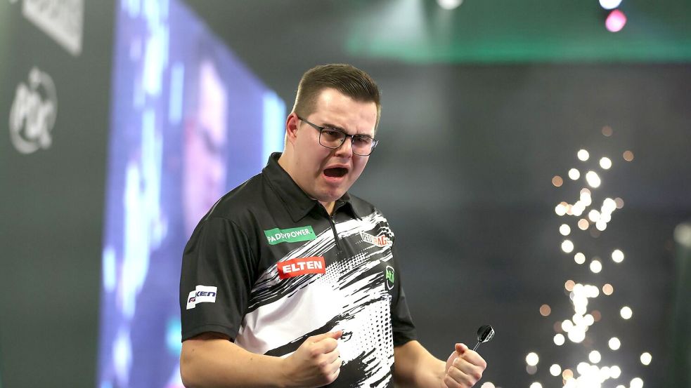 Top-Duell zur Primetime: Van Veen fordert Luke Humphries. Foto: Steven Paston