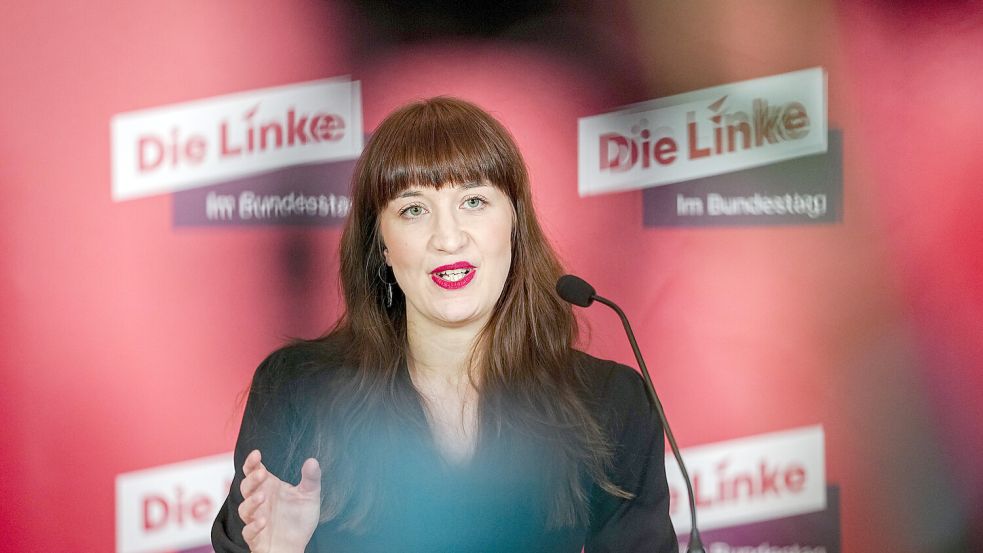 Auch in Niedersachsen profitiert die Linkspartei von der Popularität von Heidi Reichinnek. Foto: dpa/ Kay Nietfeld