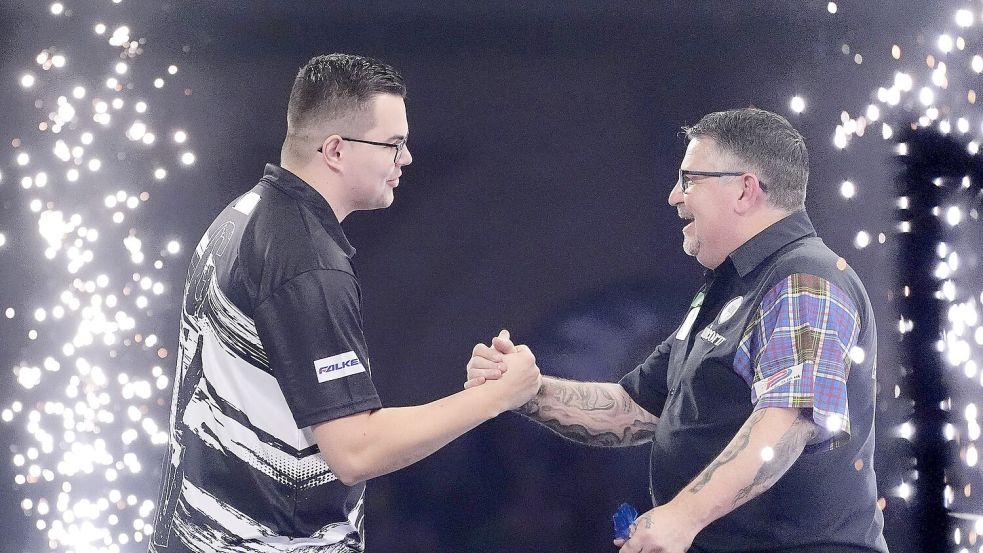 Van Veen und Anderson spielten ein Weltklasse-Match. Foto: Adam Davy