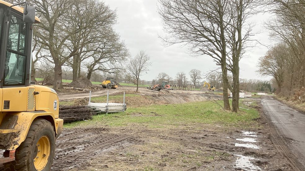 Auf einer Fläche an der Dammstraße im Papenburger Ortsteil Bokel will sich ein Landwirt neu ansiedeln. Foto: Gerd Schade
