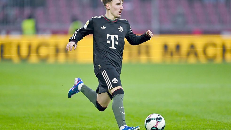 Lennart Karl in Aktion beim Bayern-Testspiel in Salzburg. Foto: Sven Hoppe