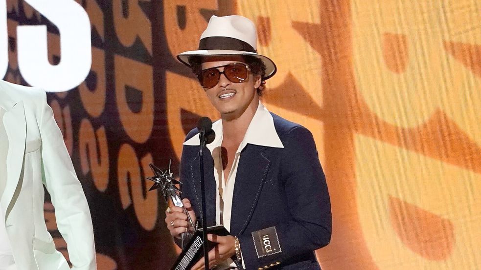 Bruno Mars spielt im Juni im Berliner Olympiastadion. (Archivbild) Foto: Chris Pizzello/Invision via AP/d