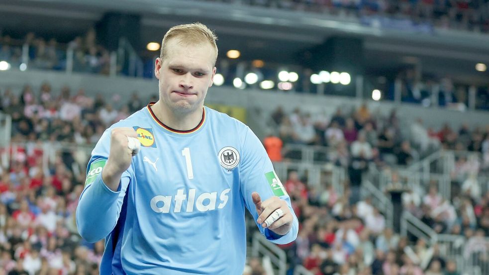 David Späth spielt im Test gegen Kroatien stark. Foto: Goran Stanzl